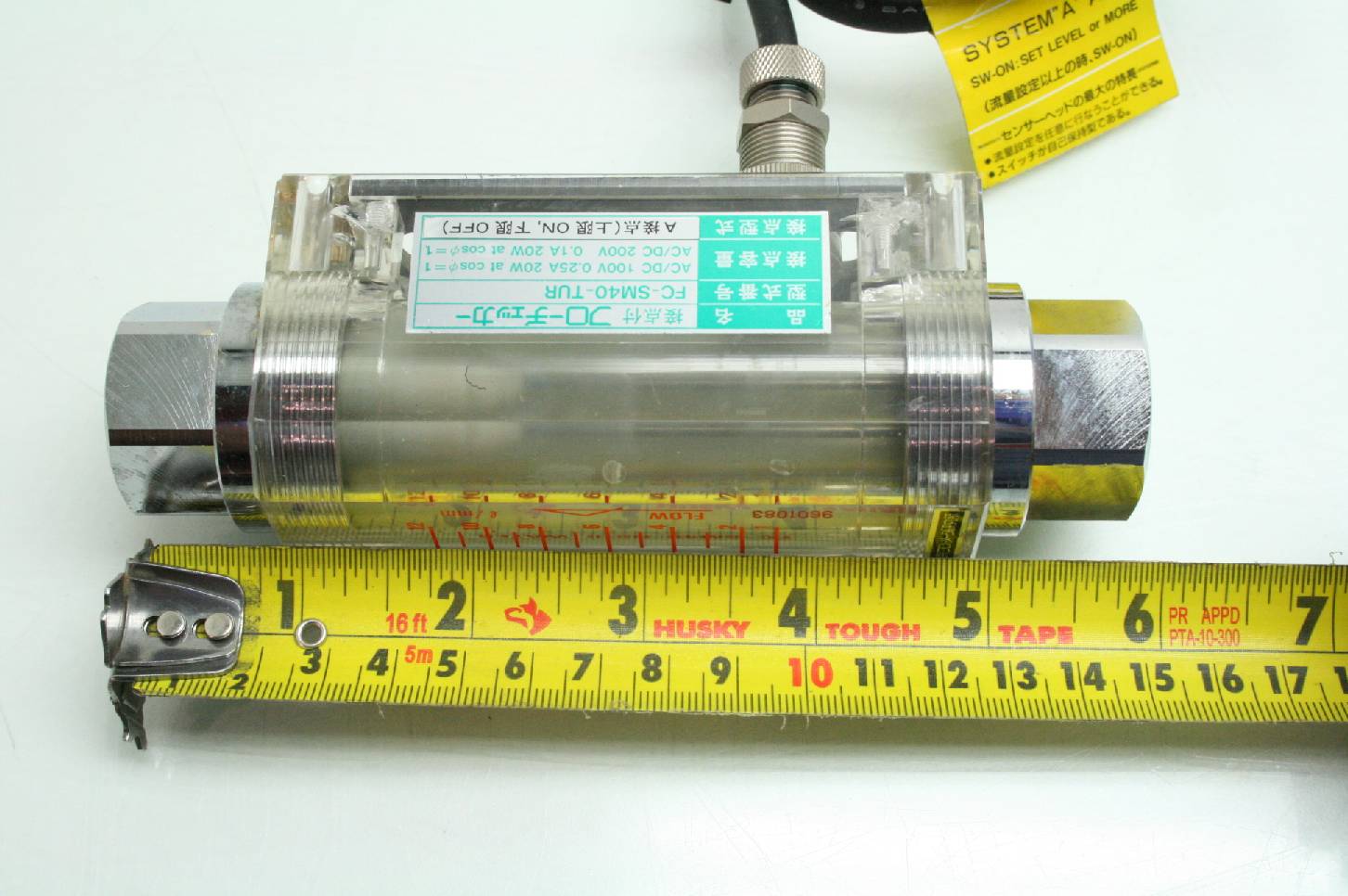 Tofco Flow Checker FCSM40TUR Water Flow Meter / Switch 3/8" Female NPT