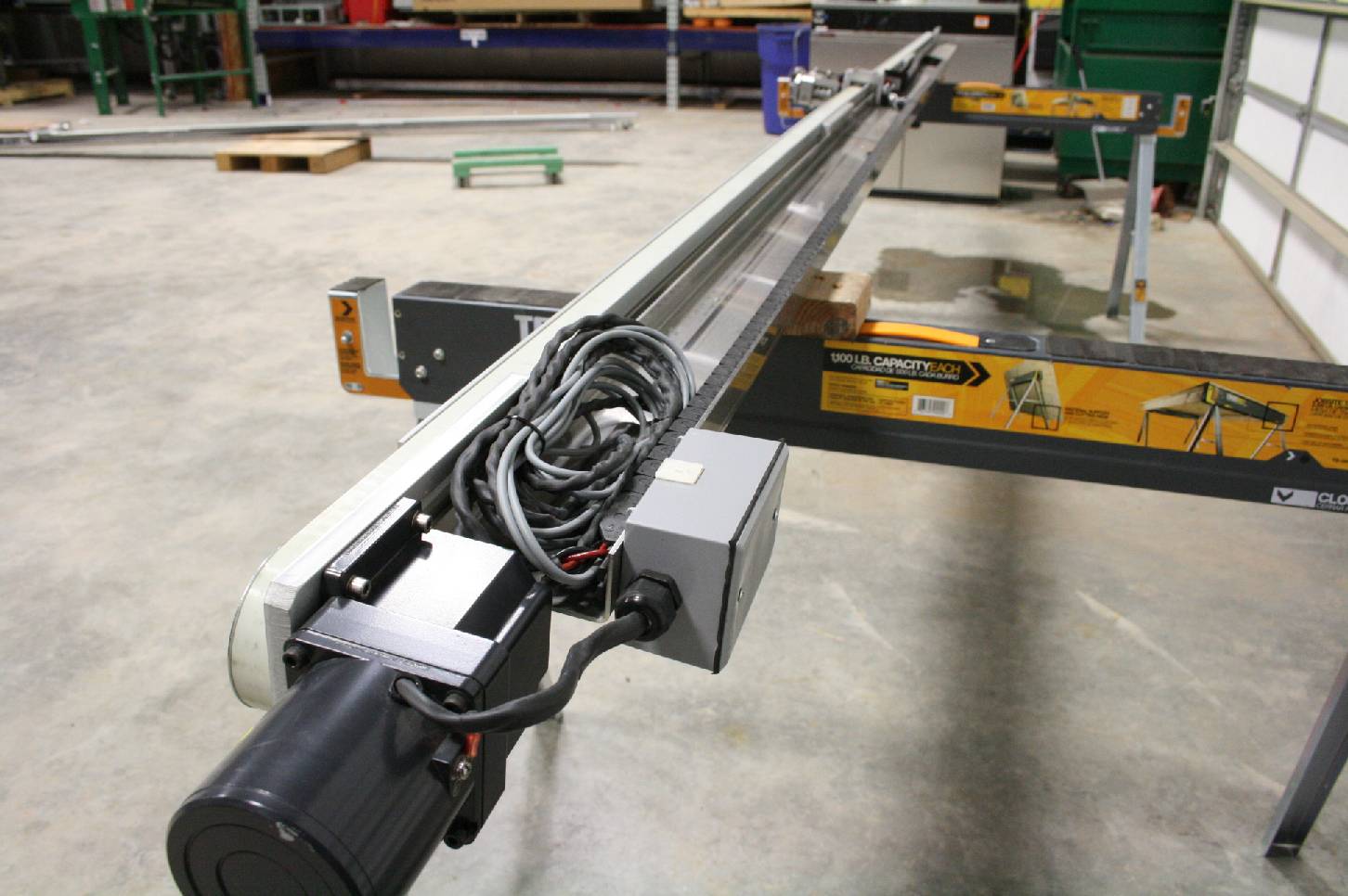 Rollon Linear Belt Drive Actuator Oriental Worm Drive Motor 14' Travel