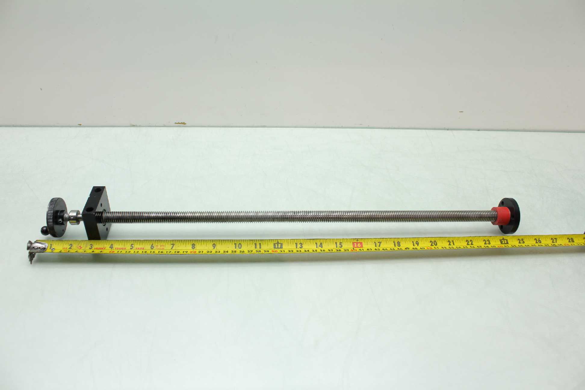 Misumi Type Acme Square Thread Lead Screw with Acetal Nut and Hand Wheel 515mm eBay