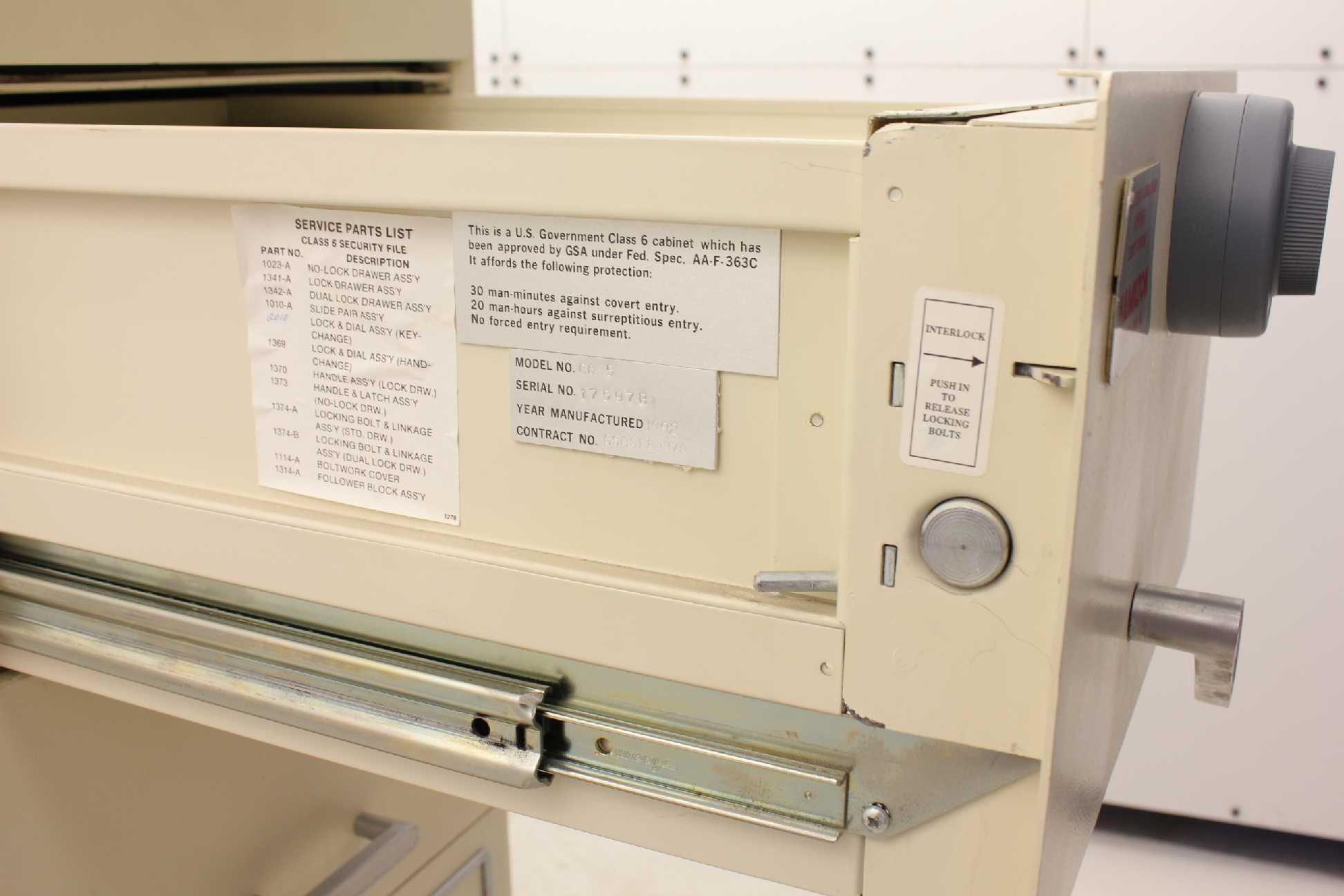 Hamilton C65 Fire Safe Filing Class 6 Kaba Mas X09 Lock Set eBay