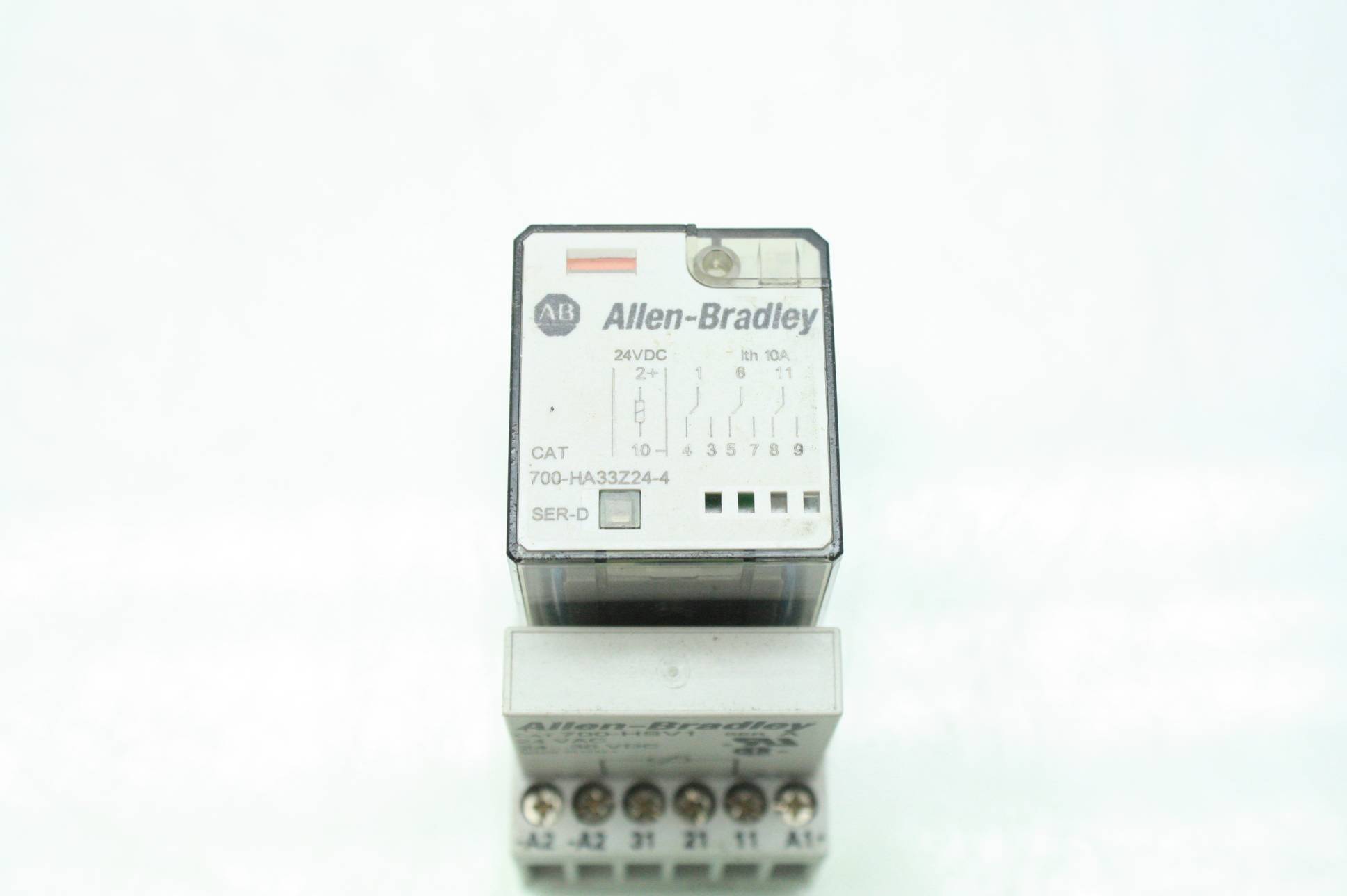 2 Allen Bradley 700HA33Z244 Relays w/ 700HSV1 Suppressors 700HN203