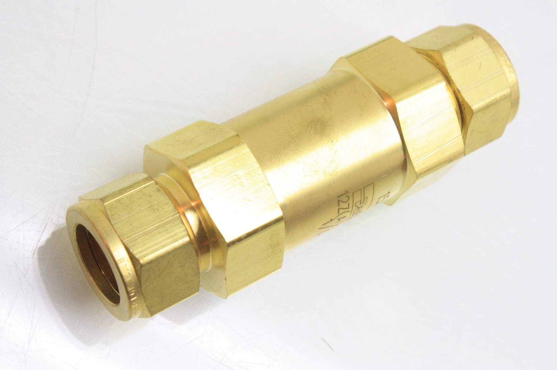 Parker 12AC12L1/3B Brass CSeries Check Valve 15VP 3/4" Tube Fitting