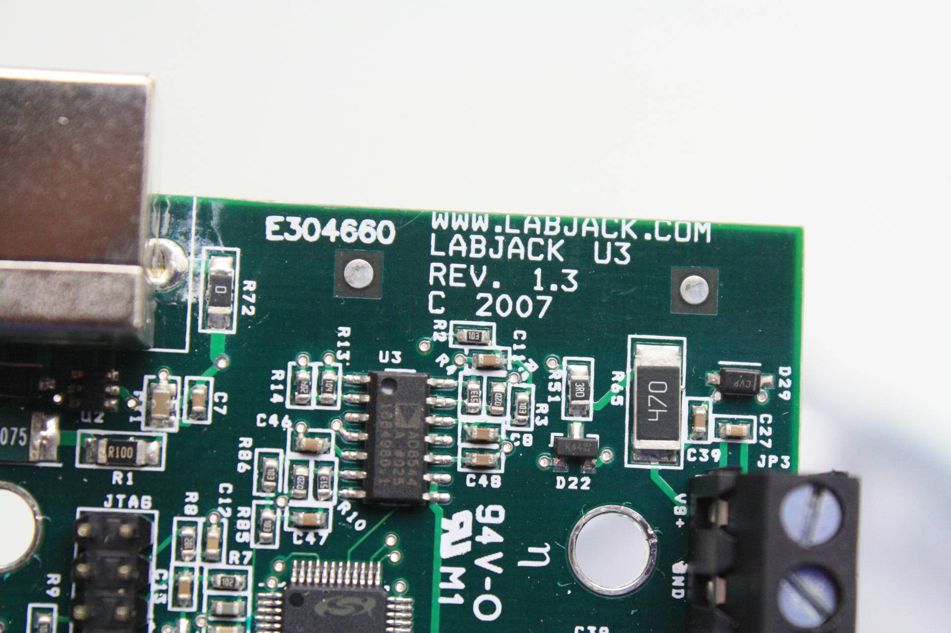 LabJack U3LVOEM Multifunction DAQ Controller / USB Communications eBay