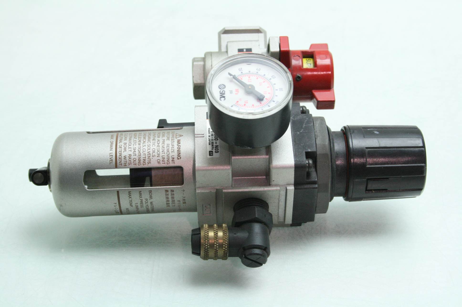 SMC NAW3000N03 Pneumatic Pressure Regulator NVHS3500N03X116 LockOut
