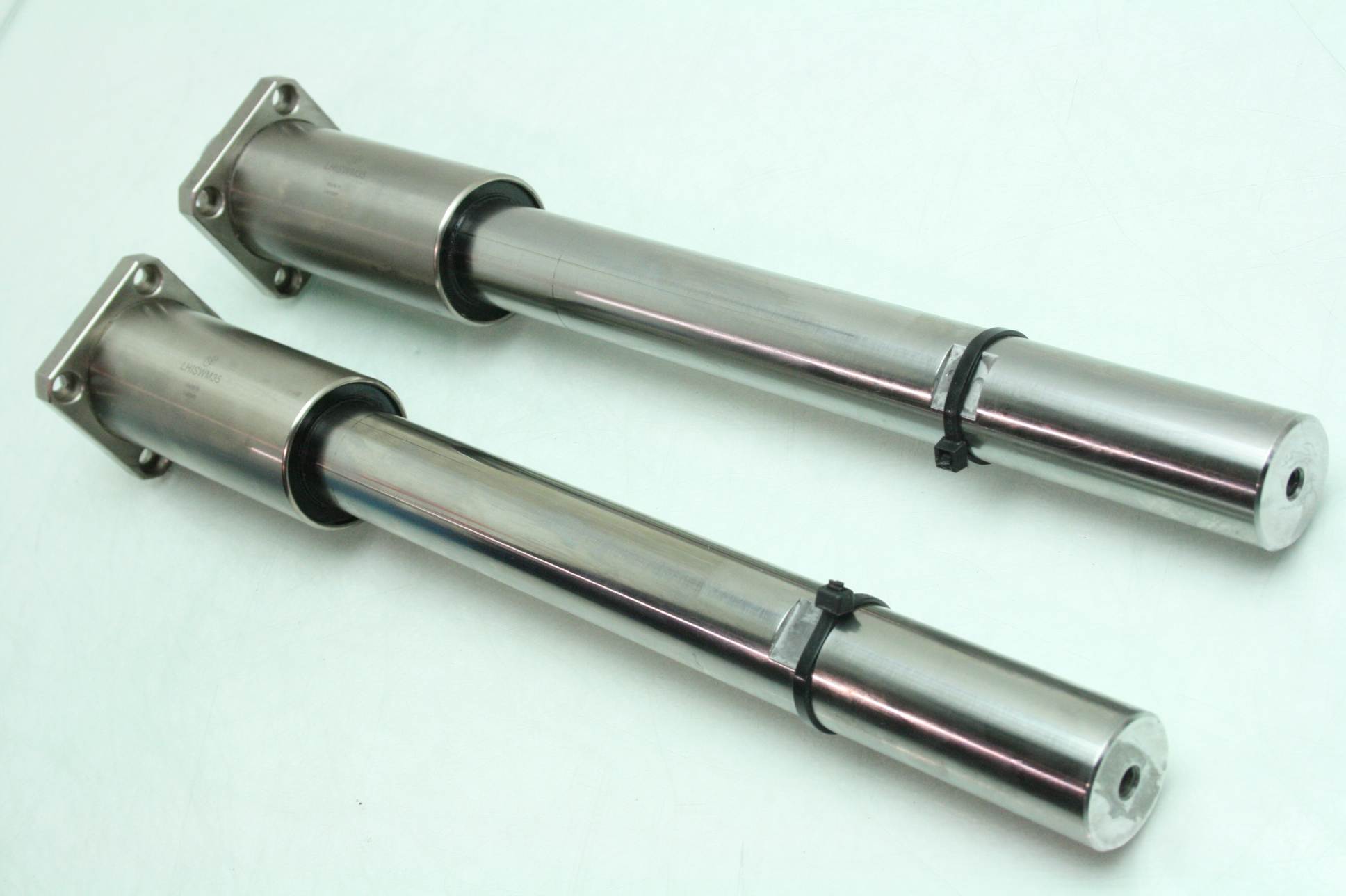 2 Misumi LHISWM35 Flanged Double Ball Bushing Linear Bearings 440mm Shafts eBay