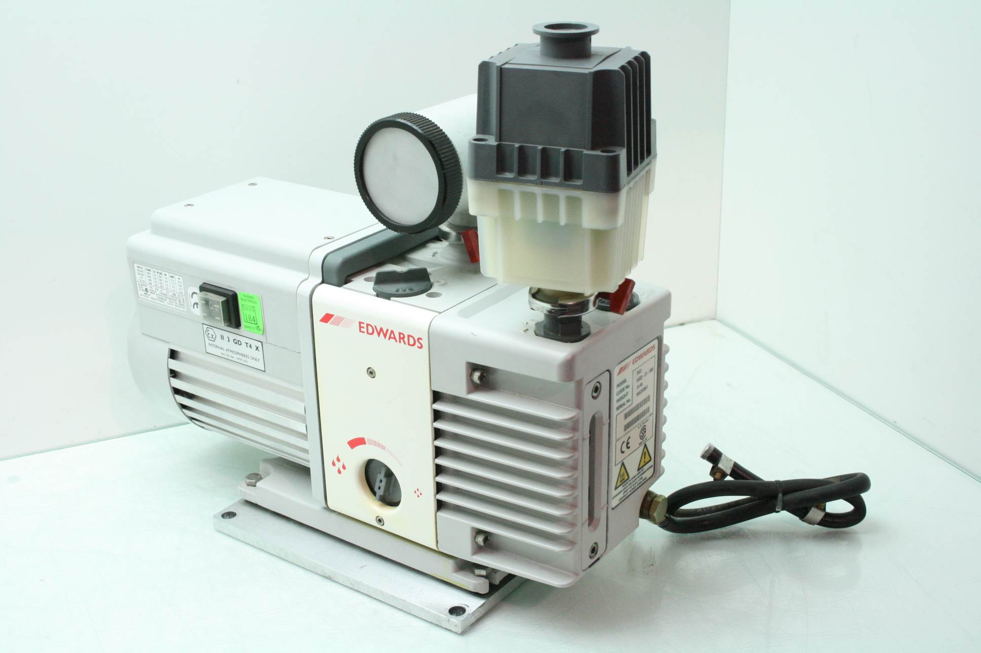 Edwards RV3 Oil Filled Rotary Vane Vacuum Pump w/ FL20K Foreline Trap