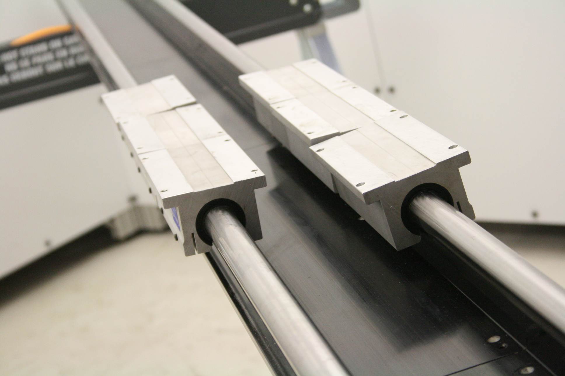 Lintech Twin Rail 130" Linear Shafts 6 Thomson TWN 16 OPN Pillow Block