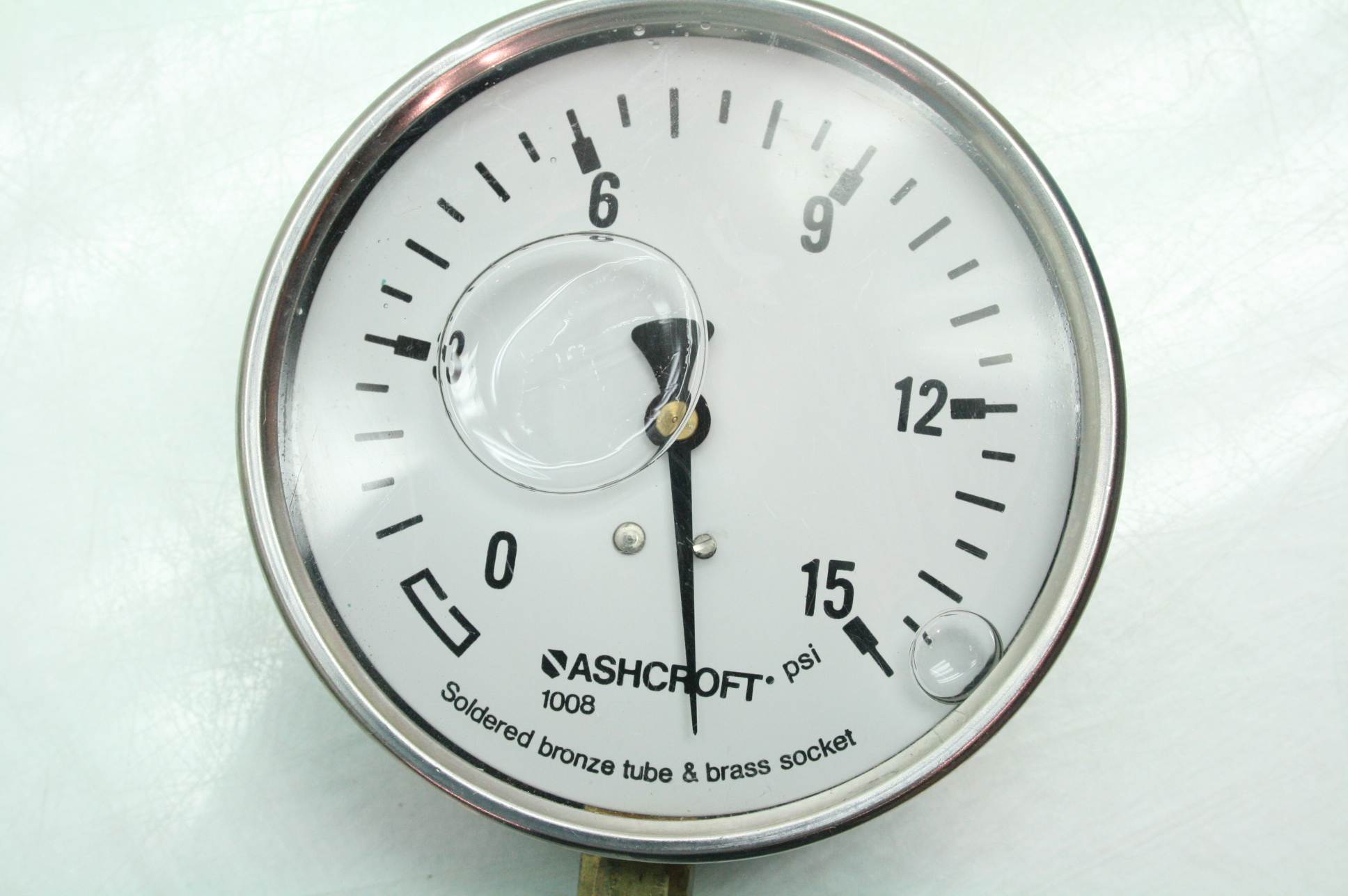 Span 010138C / Ashcroft Dwyer 20001.5 kPa Vacuum Stainless Pressure