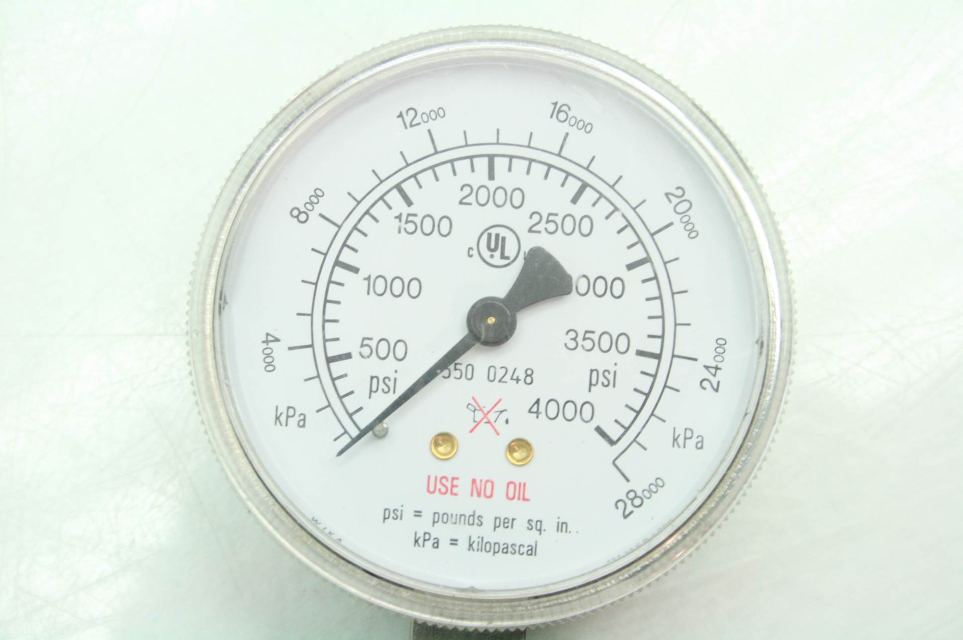 Span 010138C / Ashcroft Dwyer 20001.5 kPa Vacuum Stainless Pressure