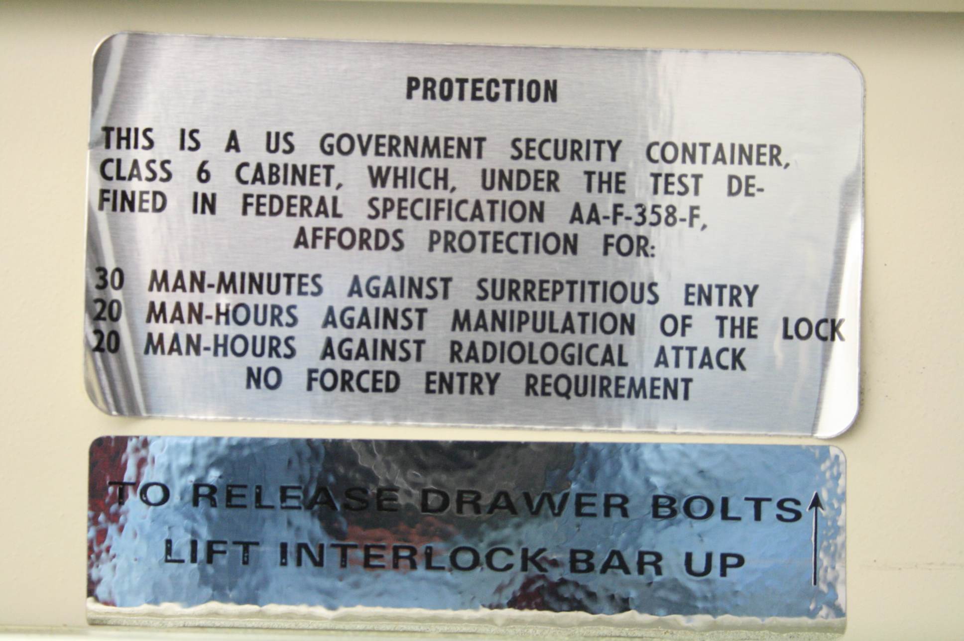 Mosler SFC 5 Fire Safe Filing Class 6 KABA mas x 09 Lock Set