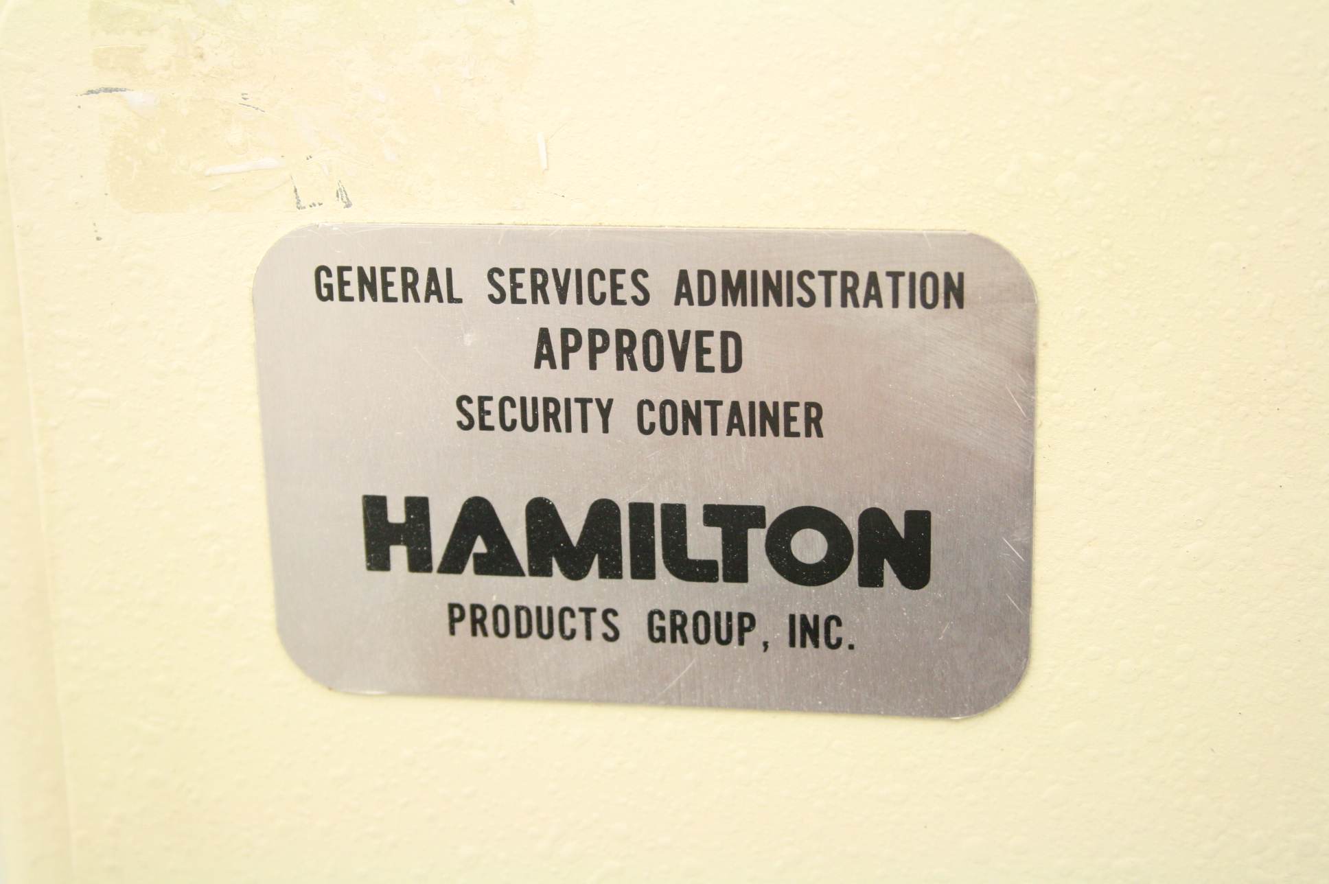 Hamilton C65 Fire Safe Filing Class 6 Kaba Mas X09 Lock Set Type3 eBay