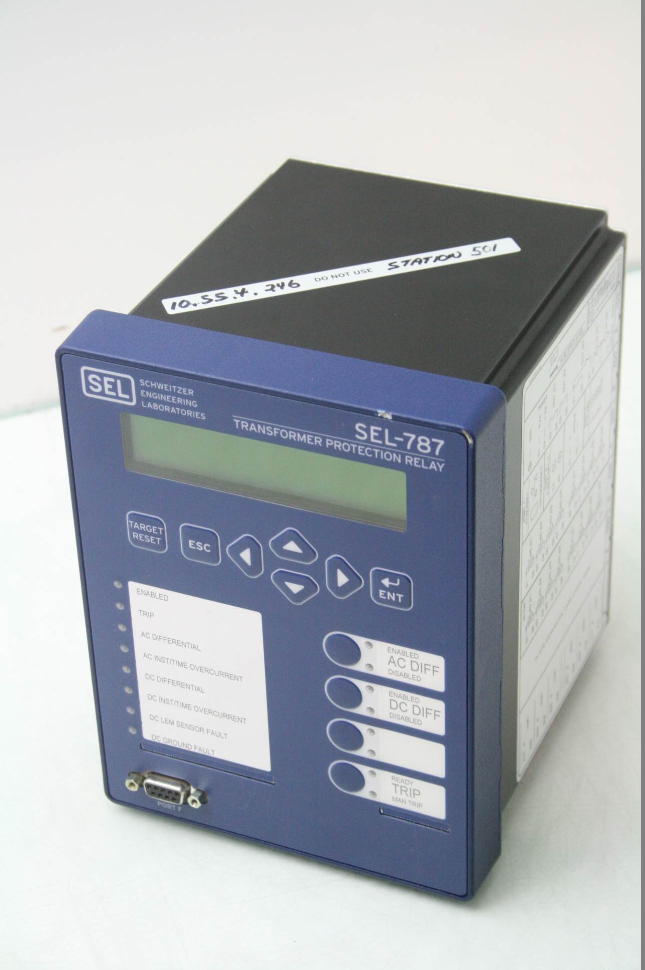 Schweitzer Engineering Laboratories SEL787 Power Transformer Protection Relay eBay