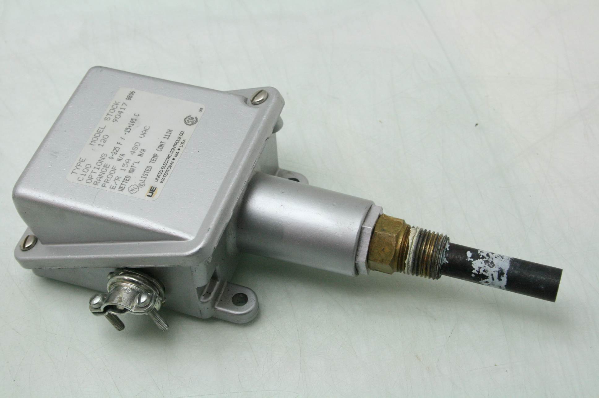 United Electric C100120 Nema 4X Temperature Switch Adjustable Range 0