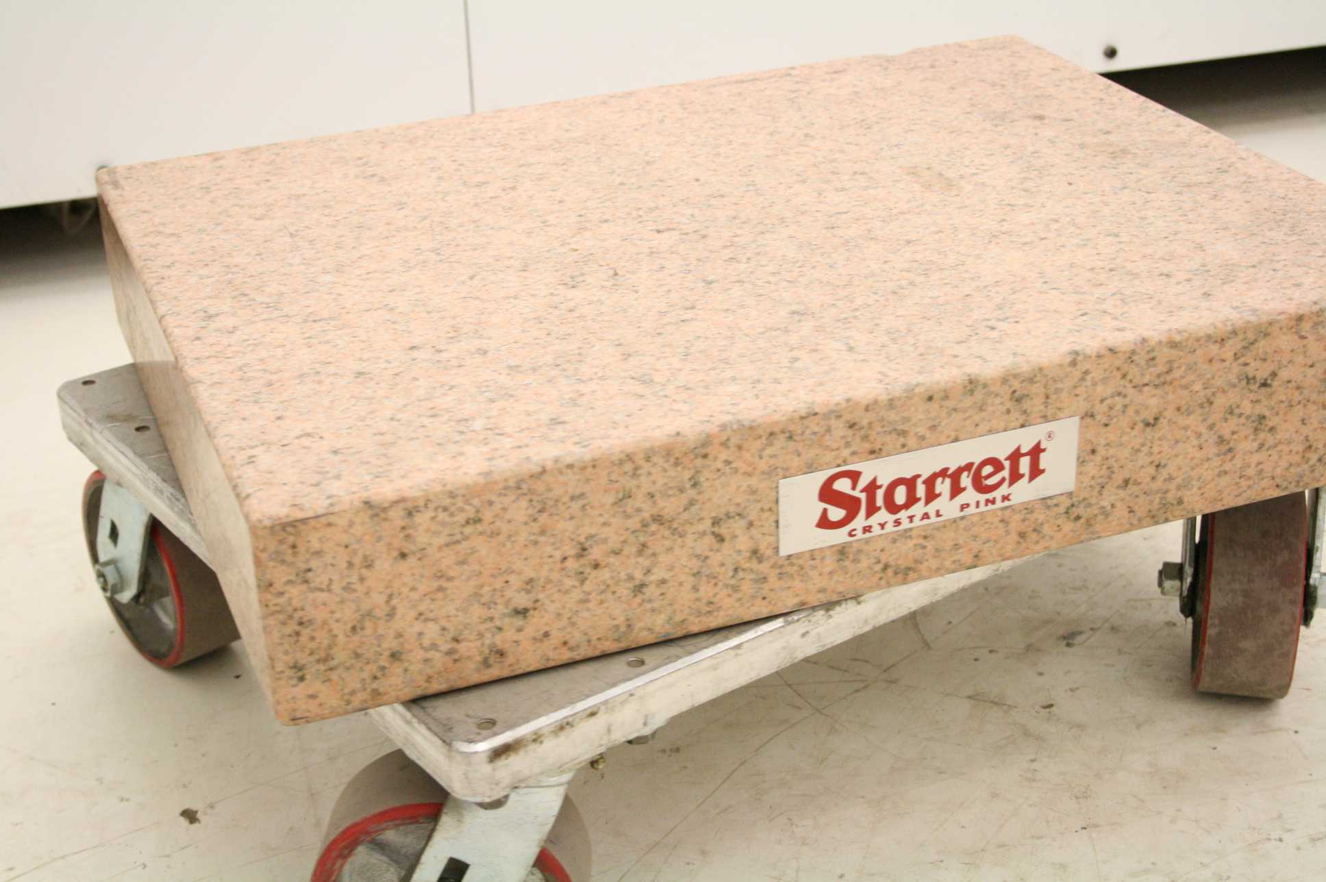 Starrett Grade B Toolroom Pink Granite Surface Plate 18 X 24 X 4 EBay