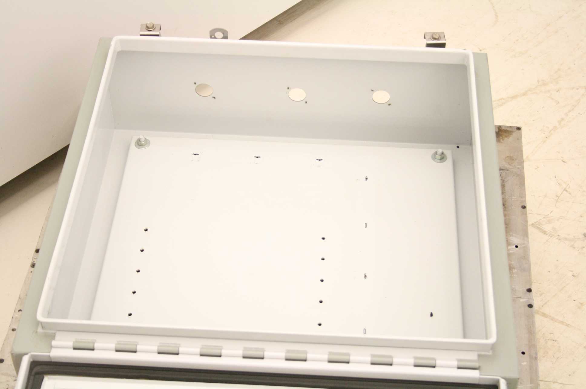Hammond Mfg 1418J8 Wall Mount Electrical Enclosure Sub Panel 24 x 24 x 8" Steel eBay