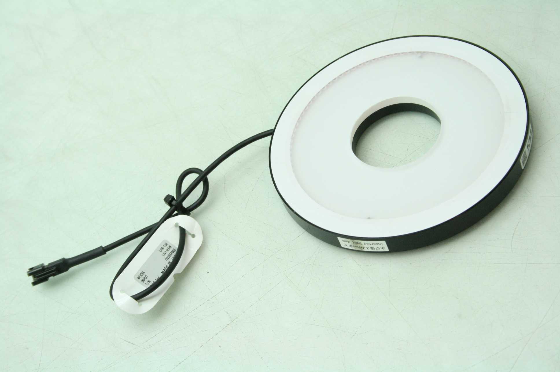 Cognex CCS LFR130 Red LED Ring Illuminator Machine Vision Light 12V DC