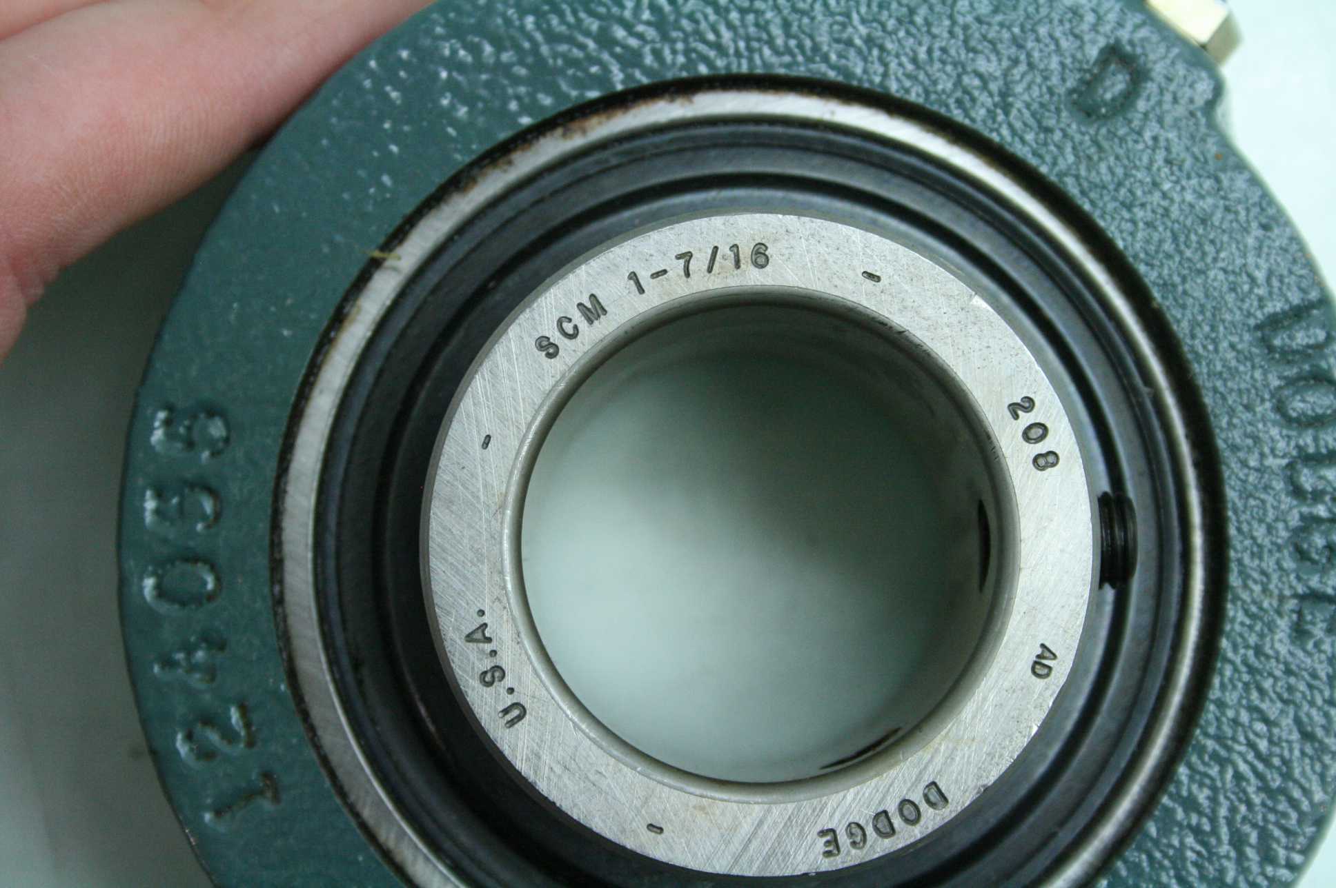 2 Dodge 1240555 SCM Flange Mount Mounted Ball Bearings 17/16" Bore Cast Iron eBay