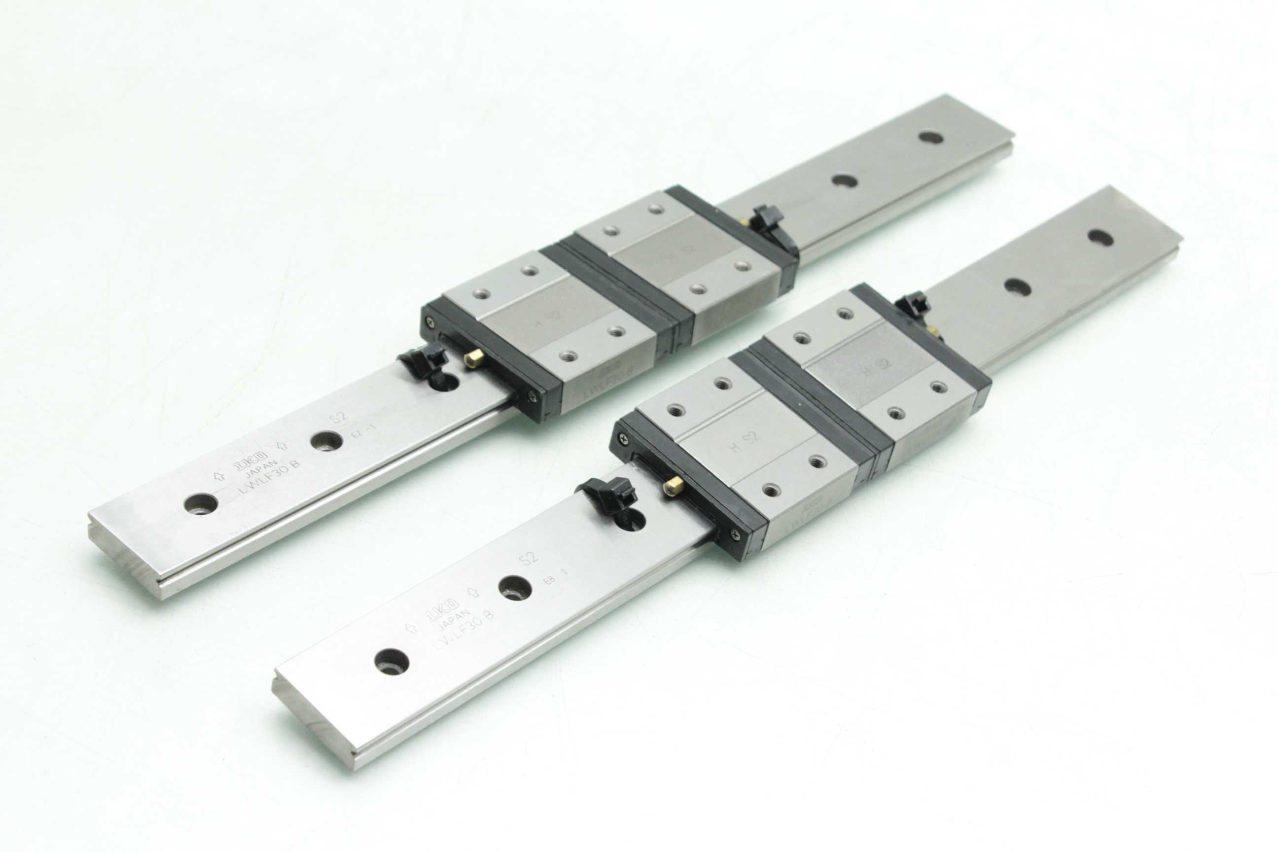 2 IKO LWLF30B Linear Motion Guide Rails w (4) Blocks / 325mm Long eBay