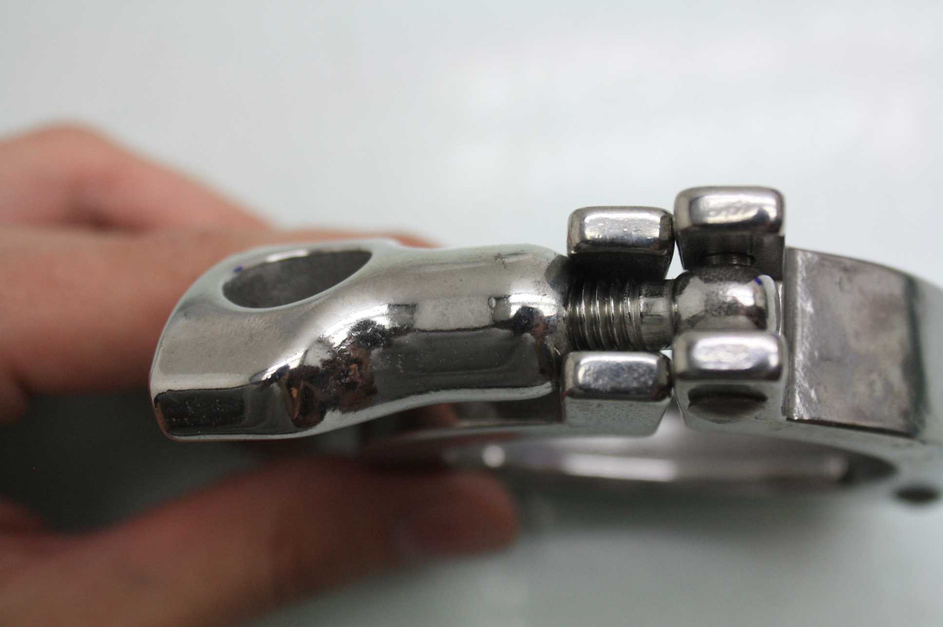 Lot of 8 Swagelok AJC13HS420 Stainless Steel TriClamp Sanitary