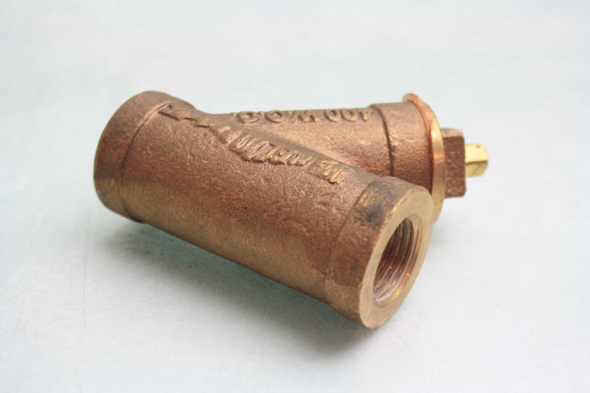 Lot of 5 Keckley Brass Y Strainer Fittings 1/2" NPT 400 PSI WOG