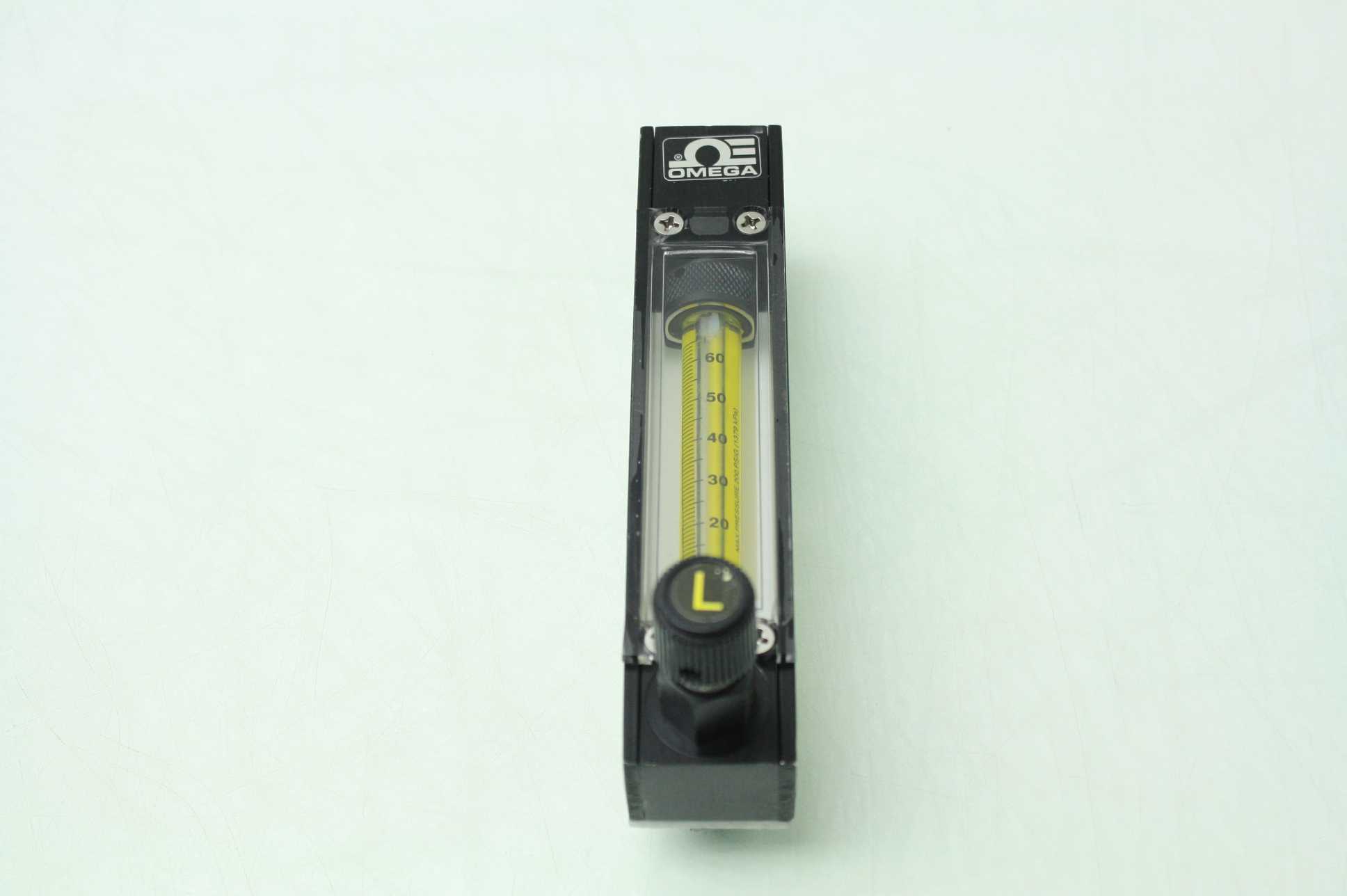Omega SMR1010003 Rotameter Aluminum Air Flowmeter 65mm Scale 1/8" NPT