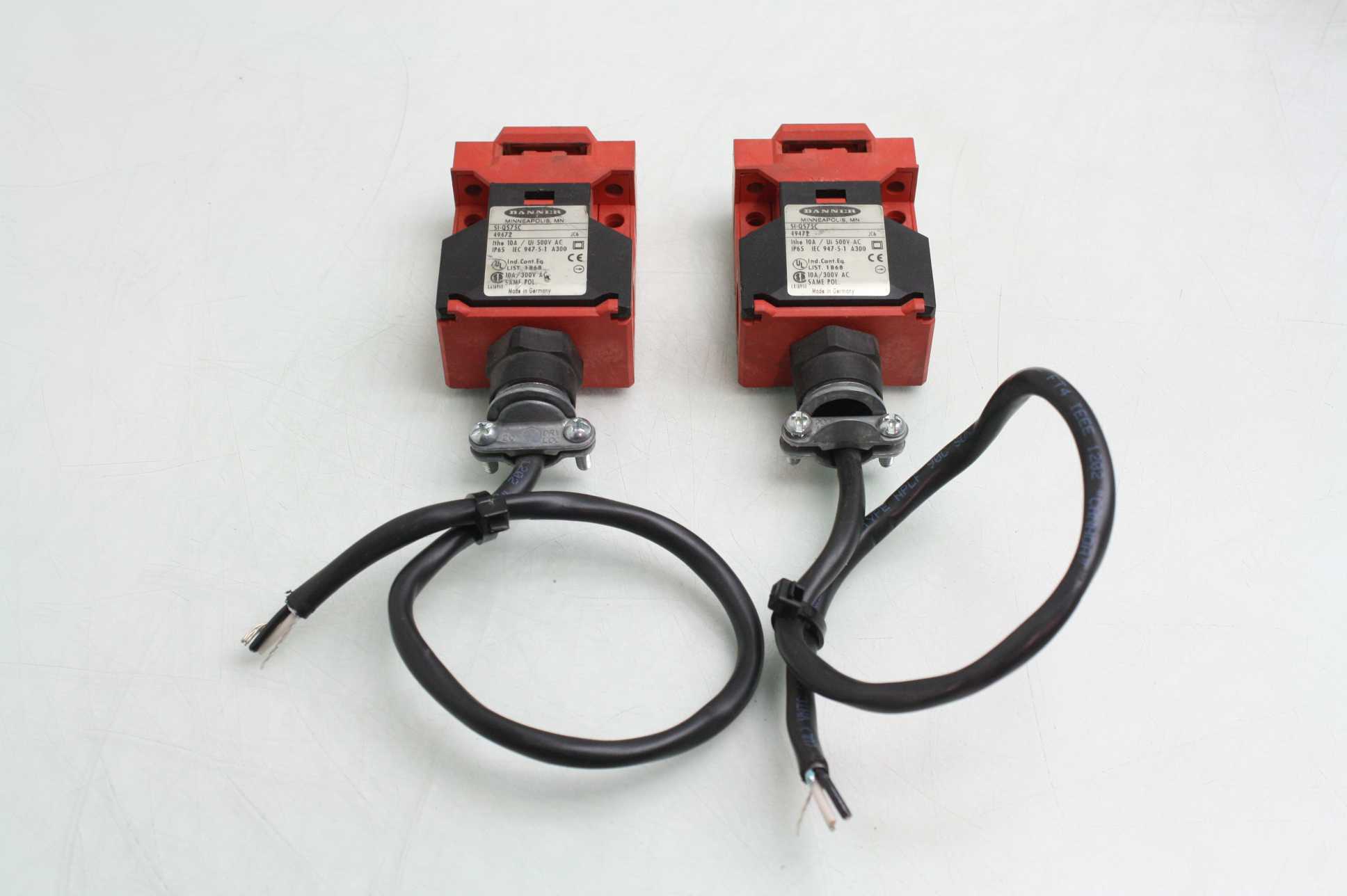 2 Banner SIQS75C Safety Interlock Switches eBay