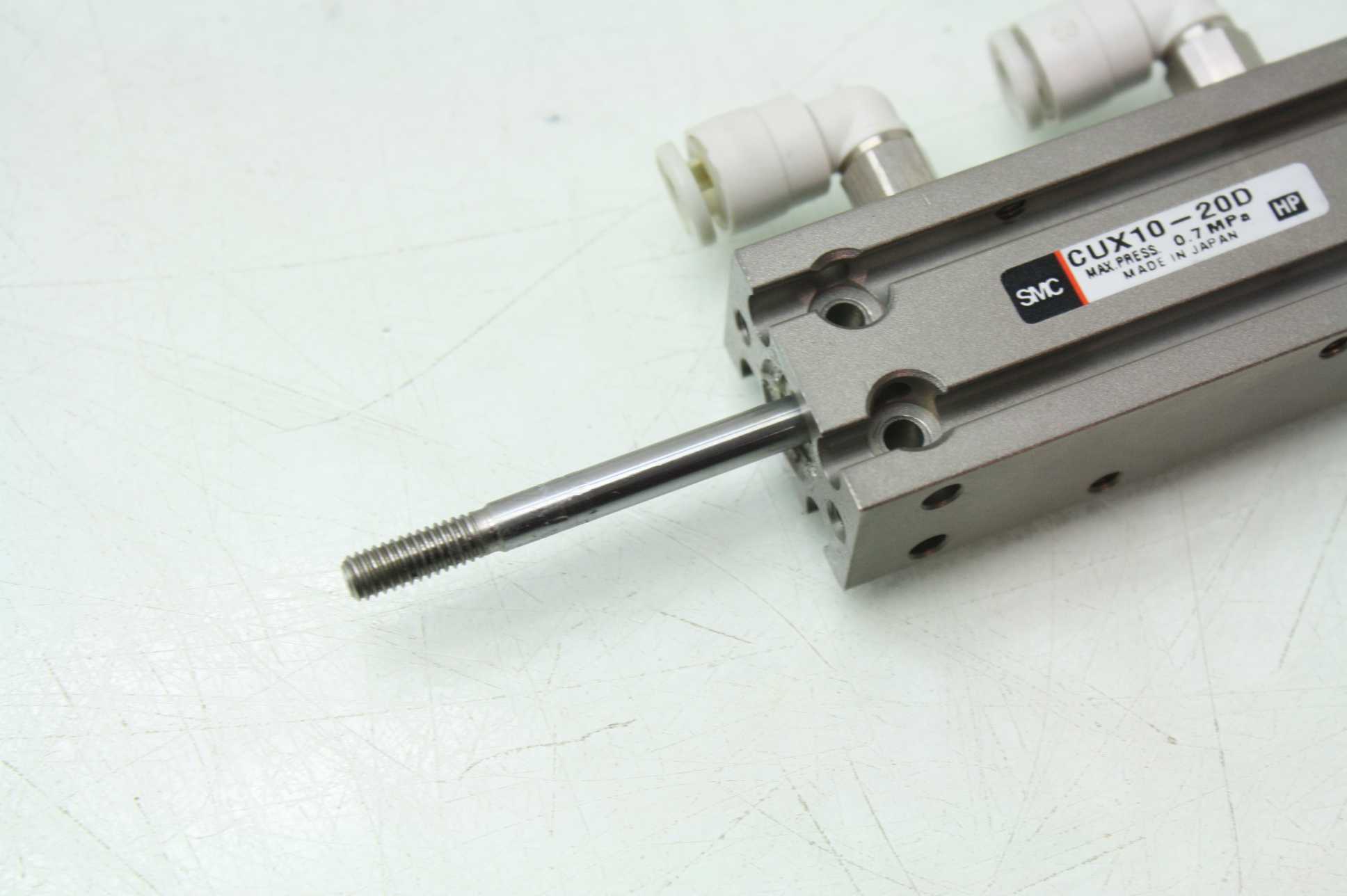 2 SMC CUX1020D Free Mount Double Acting Pneumatic Air Cylinders 20mm